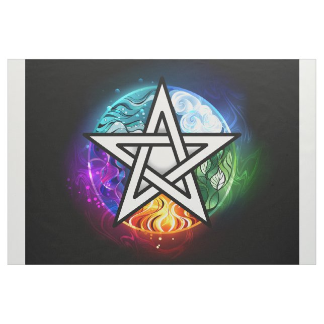 Wiccan pentagram stoff (Yard (91,4 cm))