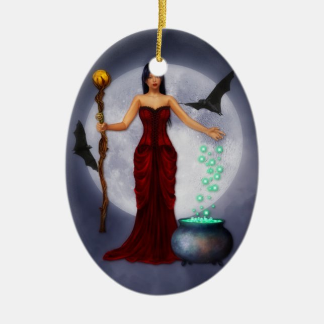 Wiccan Princess Halloween Ornament (Vorne)