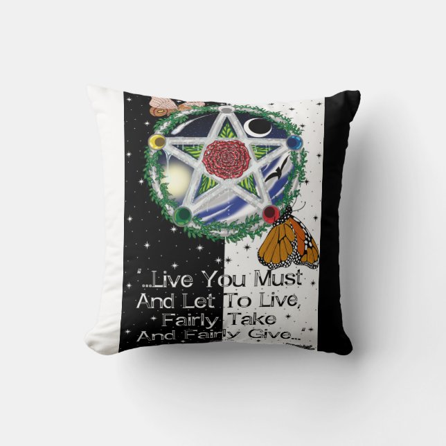 Wiccan Rede Kissen (Vorderseite)