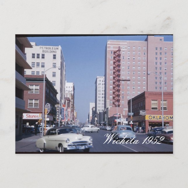 Wichita 1952 Postcard Postkarte (Vorderseite)