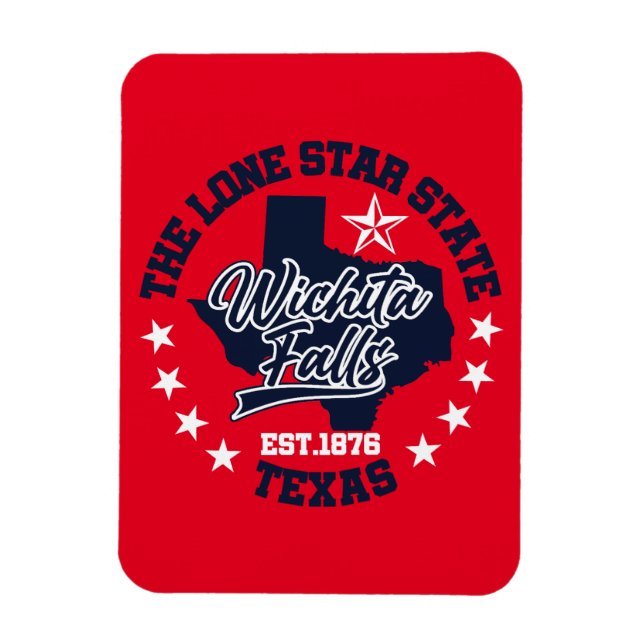 Wichita Falls, Texas Magnet (Vertikal)