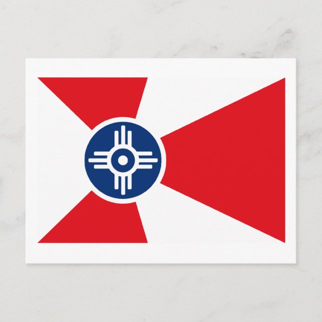 Wichita Flag Postcard Postkarte (Vorderseite)