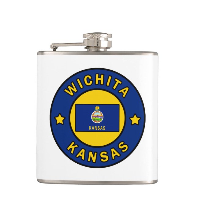 Wichita Kansas Flachmann (Vorderseite)