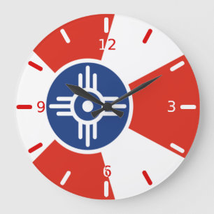 Wichita (Kansas) Flagge Große Uhr