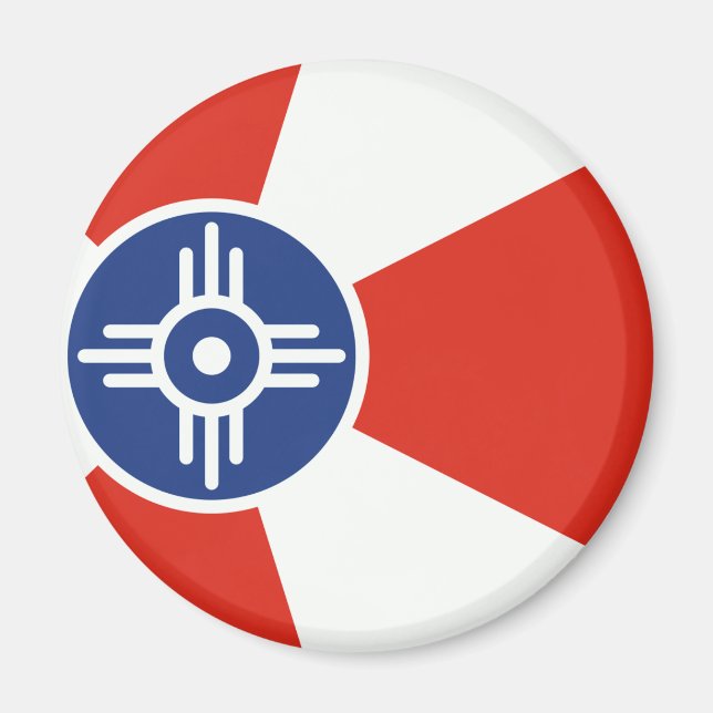 Wichita Kansas ICT Flag Magnet (Vorne)