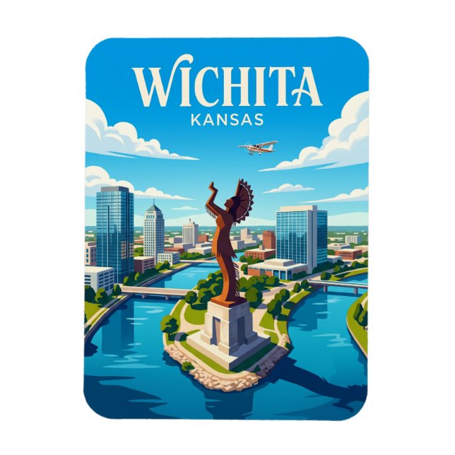 Wichita Kansas Magnet (Vertikal)