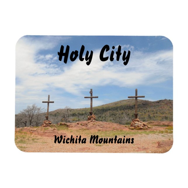 Wichita Mountains Heilige Stadt Magnet (Horizontal)