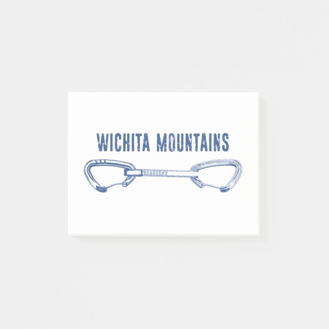 Wichita Mountains Rock Climbing Quickziehung Post-it Klebezettel (Vorderseite)