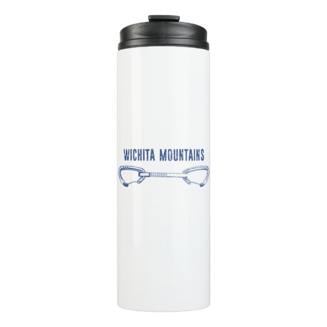 Wichita Mountains Rock Climbing Quickziehung Thermosbecher (Vorderseite)