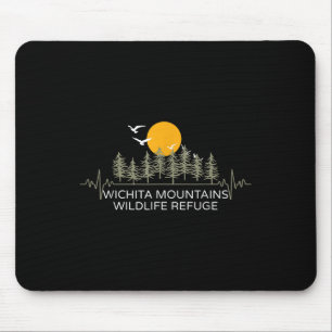 Wichita Mountains Wildlife Refuge Heartbeat Camper Mousepad