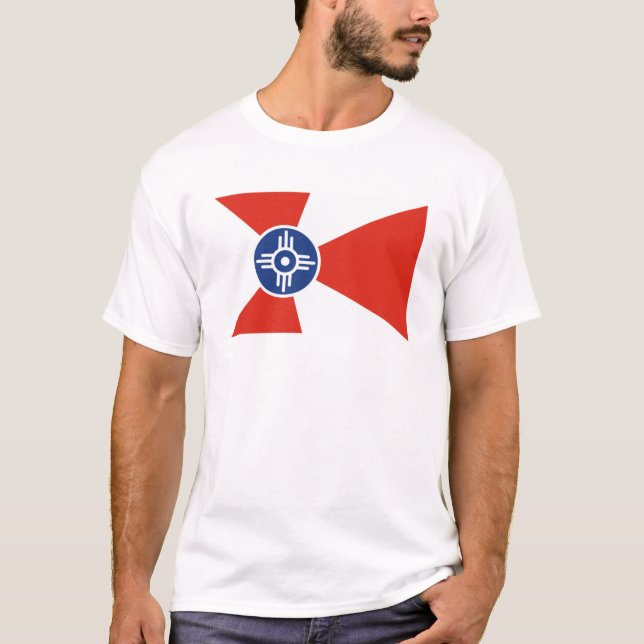 Wichita-Stadtflagge T-Shirt (Vorderseite)