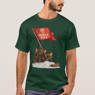 Wichtel hisset die Flagge am Nordpol - Iwo Jima T-Shirt