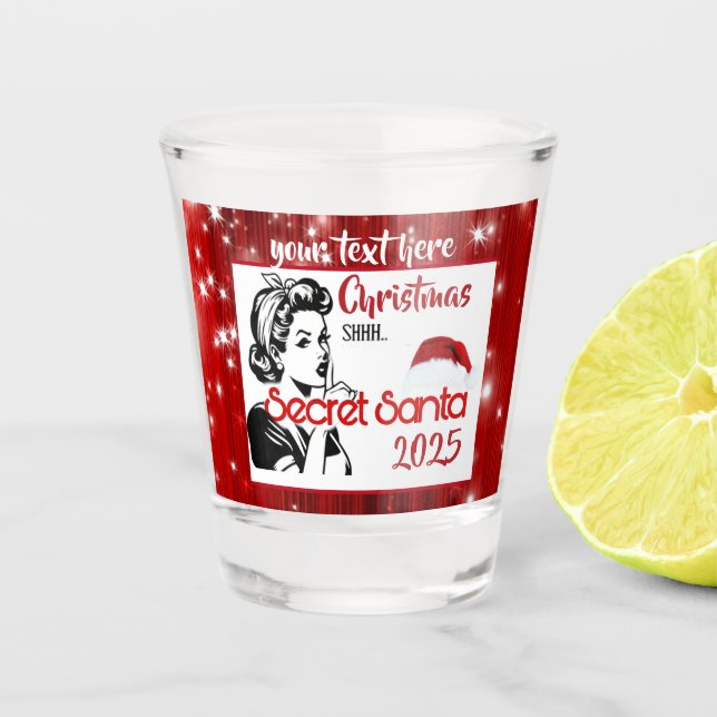 Wichtelgeschenk Schnapsglas (Vorderseite)