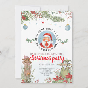 Wichteln Party – Weihnachtsspaß im Wald Einladung