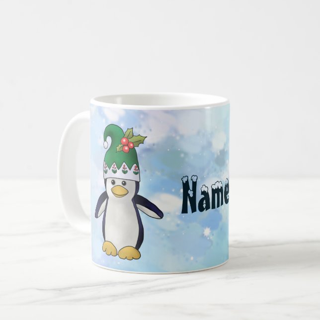 Wichtelpinguin Kaffeetasse (Vorderseite Links)