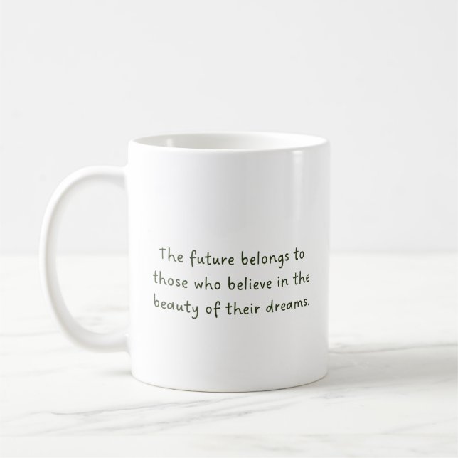 Wichtige Anführungszeichen Kaffeetasse (Links)