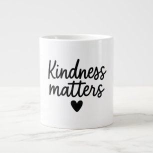 Wichtige Aspekte der Freundlichkeit - Minimalistis Jumbo-Tasse