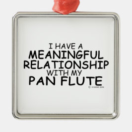 Wichtige Beziehung Pan Flute Silbernes Ornament