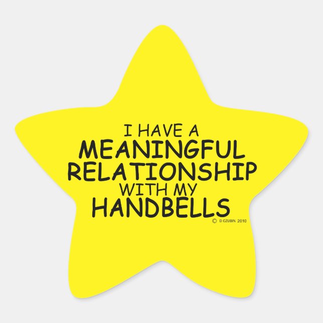 Wichtige Beziehungen Handbells Star Sticker (Vorderseite)