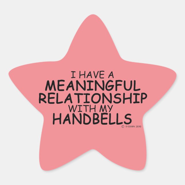 Wichtige Beziehungen Handbells Star Sticker (Vorderseite)