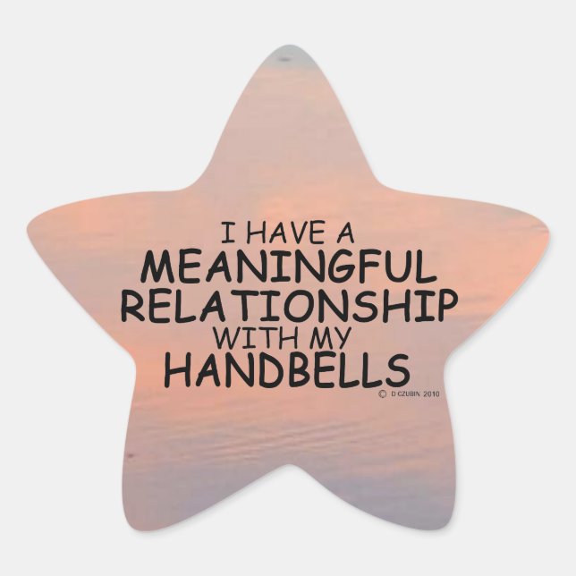 Wichtige Beziehungen Handbells Star Sticker (Vorderseite)