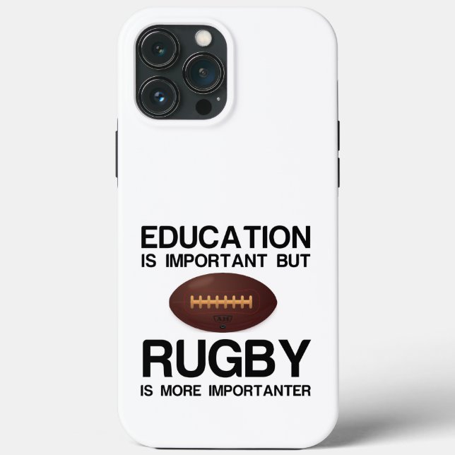 WICHTIGE Bildung FÜR RUGBY Case-Mate iPhone Hülle (Rückseite)