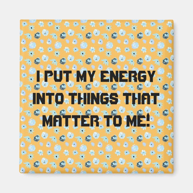 Wichtige Dinge Magnet (Vorne)