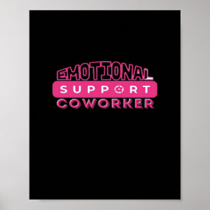 Wichtige emotionale Hilfe für die rosa Blume des A Poster