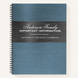 Wichtige Family Information Family Planning Notizbuch