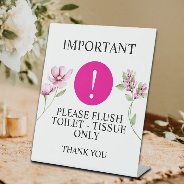Wichtige Hinweise zur Flora und Fauna - Toilettent Sockelschild (Von Creator hochgeladen)