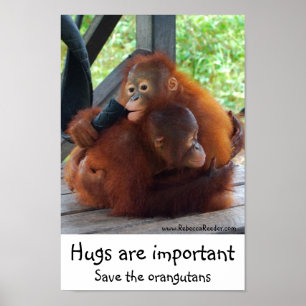 Wichtige inspirierend Umarmungen Poster