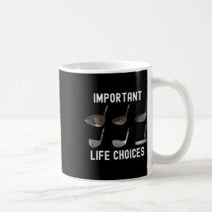Wichtige Lebensoptionen Funny Golf Spaß Golfing Jo Kaffeetasse