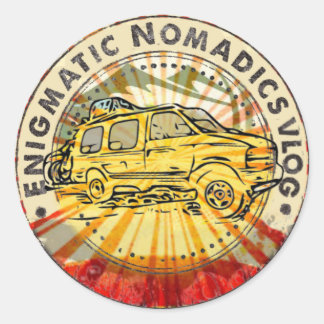 Wichtige Nomadik-Sticker zum Verkauf Runder Aufkleber