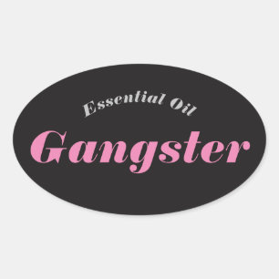 Wichtige Öl-Gangster-Aufkleber Ovaler Aufkleber
