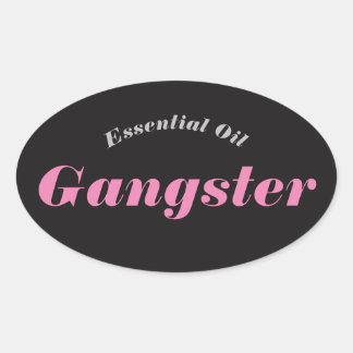 Wichtige Öl-Gangster-Aufkleber Ovaler Aufkleber