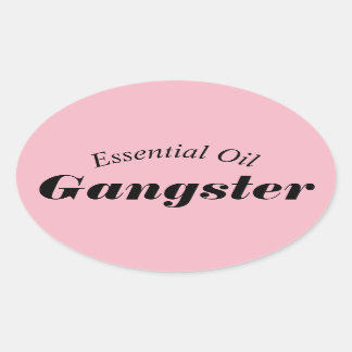 Wichtige Öl-Gangster-Aufkleber Ovaler Aufkleber