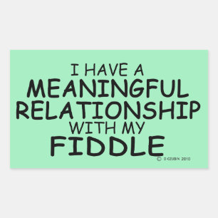 Wichtige Relationship Fiddle Rectangle Sticker