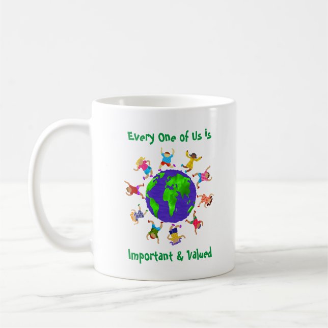 Wichtige und wertvolle Kinder Kaffeetasse (Links)
