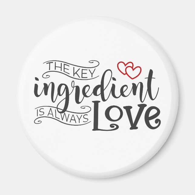Wichtiger Bestandteil ist die Liebe Valentine | Ma Magnet (Vorne)