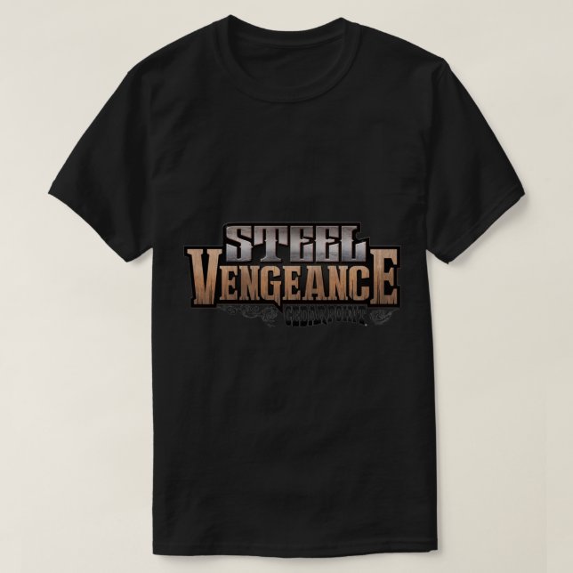 Wichtiger T - Shirt für das Logo "Steel Vengeage" (Design vorne)