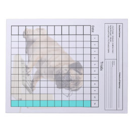 Wichtiges SpEd-Tool: Leeres Datenblatt (Tests) Notizblock