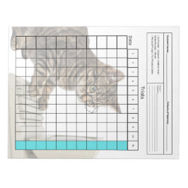 Wichtiges SpEd-Tool: Leeres Datenblatt (Tests) Notizblock