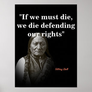 Wichtiges Zitat zur Verteidigung unserer Rechte Poster