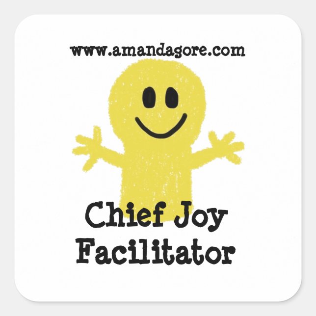Wichtigste Aufkleber für den Joy Facilitator-Platz (Vorderseite)