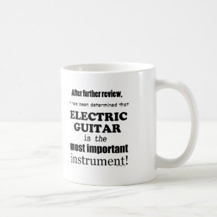 Wichtigstes Instrument der elektrischen Gitarre Kaffeetasse