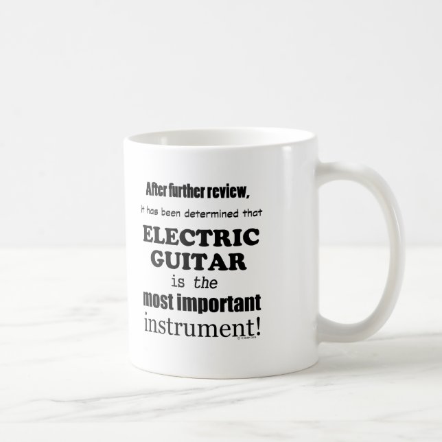 Wichtigstes Instrument der elektrischen Gitarre Kaffeetasse (Rechts)