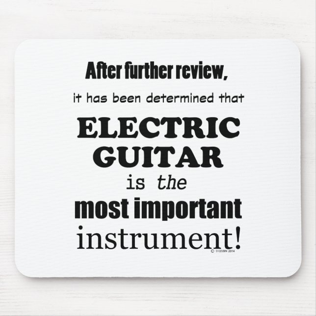 Wichtigstes Instrument der elektrischen Gitarre Mousepad (Vorne)