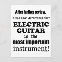 Wichtigstes Instrument der elektrischen Gitarre Postkarte