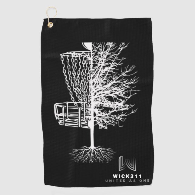 Wick 311 Tree of life Disc Golf Handtuch (Vorderseite)