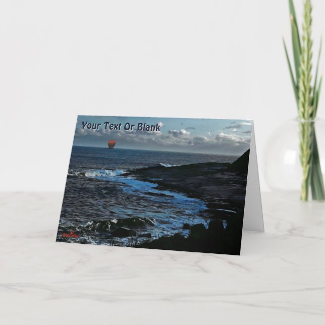 Wick Bay Wikinger-Langschiff Dankeskarte (Vorderseite)